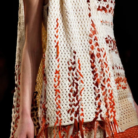 Bottega Veneta Single Crochet Knit Wool Scarf | Neiman Marcus Bottega Veneta Crochet Knit Wool Scarf